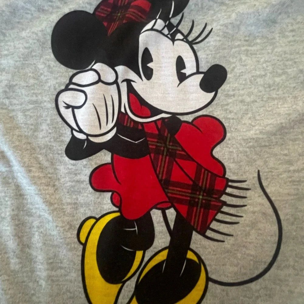 Disney Minnie Mouse Plaid Pajama Set. Women‎ size L-XL - Picture 7 of 11